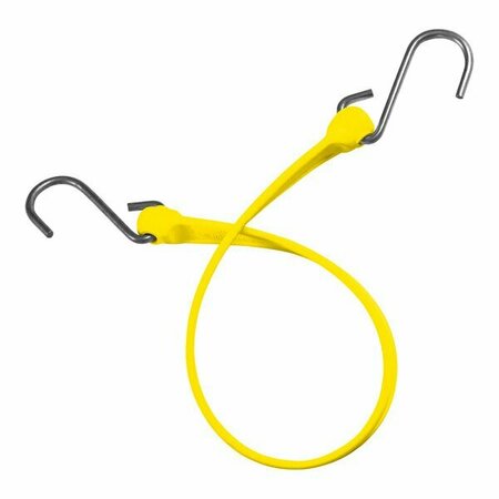 THE BETTER BUNGEE 24'' Yellow Polyurethane Strap with Stainless Steel S Hook Ends BBS24SY 387BBS24SY